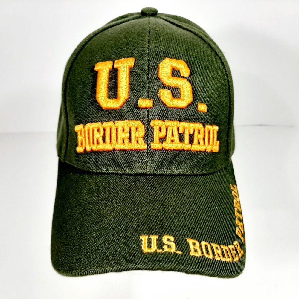 United States Border Patrol Men's Cap Hat Green Em